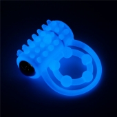 Голубое, светящееся в темноте виброкольцо Lumino Play Vibrating Penis Ring - Lovetoy - в Саранске купить с доставкой