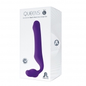 Фиолетовый безремневой страпон Queens L - Adrien Lastic - купить с доставкой в Саранске