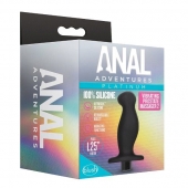 Черный анальный вибромассажёр Silicone Vibrating Prostate Massager 02 - 10,8 см. - Blush Novelties - в Саранске купить с доставкой