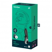 Черный анальный вибратор Hot Passion с функцией нагрева - Satisfyer - в Саранске купить с доставкой