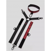 Ошейник с наручниками Reversible Faux Leather Collar and Wrist - Fifty Shades of Grey - купить с доставкой в Саранске