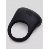 Черное эрекционное виброкольцо Sensation Rechargeable Vibrating Love Ring - Fifty Shades of Grey - в Саранске купить с доставкой