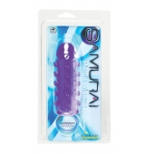 Закрытая фиолетовая насадка с пупырышками SAMURAI PENIS SLEEVE PURPLE - 14,5 см. - NMC - в Саранске купить с доставкой