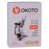 Набор из 4 презервативов OKOTO MegaMIX - Sitabella - купить с доставкой в Саранске