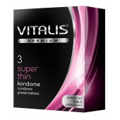 Ультратонкие презервативы VITALIS PREMIUM super thin - 3 шт. - Vitalis - купить с доставкой в Саранске