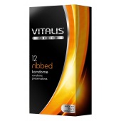 Ребристые презервативы VITALIS PREMIUM ribbed - 12 шт. - Vitalis - купить с доставкой в Саранске