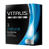 Классические презервативы VITALIS PREMIUM natural - 3 шт. - Vitalis - купить с доставкой в Саранске