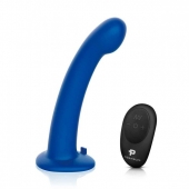 Синяя насадка Remote Control P-Spot G-Spot с черными трусиками - 20 см. - Pegasus - купить с доставкой в Саранске