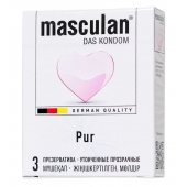Супертонкие презервативы Masculan Pur - 3 шт. - Masculan - купить с доставкой в Саранске
