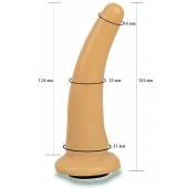 Телесная гладкая насадка Harness - 13,3 см. - LOVETOY (А-Полимер) - купить с доставкой в Саранске