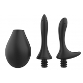 Черный анальный душ Nexus Anal Douche Set с 2 сменными насадками - Nexus Range - купить с доставкой в Саранске