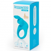 Голубое эрекционное виброкольцо Happy Rabbit Rechargeable Rabbit Cock Ring - Happy Rabbit - в Саранске купить с доставкой