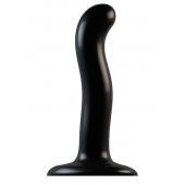 Черный фаллоимитатор-насадка Strap-On-Me P G spot Dildo size S - 16,4 см. - Strap-on-me - купить с доставкой в Саранске