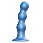 Голубая насадка Strap-On-Me Dildo Plug Balls size S - Strap-on-me - купить с доставкой в Саранске