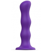 Фиолетовая насадка Strap-On-Me Dildo Geisha Balls size M - Strap-on-me - купить с доставкой в Саранске