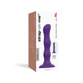 Фиолетовая насадка Strap-On-Me Dildo Geisha Balls size XL - Strap-on-me - купить с доставкой в Саранске