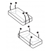 Фиксаторы для кровати WRAPAROUND MATTRESS RESTRAIN - Pipedream - купить с доставкой в Саранске