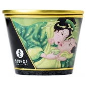 Массажная свеча Exotic Green Tea с ароматом зелёного чая - 170 мл. - Shunga - купить с доставкой в Саранске