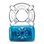 Синее эрекционное виброкольцо Pleaser Rechargeable C-Ring - Blush Novelties - в Саранске купить с доставкой