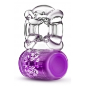Фиолетовое эрекционное виброкольцо Pleaser Rechargeable C-Ring - Blush Novelties - в Саранске купить с доставкой