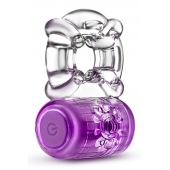 Фиолетовое эрекционное виброкольцо One Night Stand Vibrating C-Ring - Blush Novelties - в Саранске купить с доставкой
