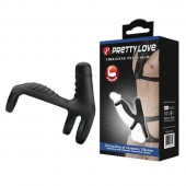 Черная вибронасадка на пенис Vibrating Penis Sling - Baile - в Саранске купить с доставкой