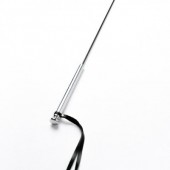 Черный кожаный стек с гладкой ручкой - 55 см. - Crazy Handmade - купить с доставкой в Саранске