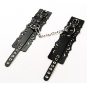 Узорчатые кожаные оковы с регулируемыми ремешками - Crazy Handmade - купить с доставкой в Саранске