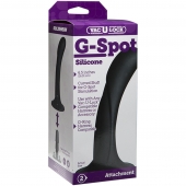 Черная изогнутая насадка Vac-U-Lock G-Spot - 16,5 см. - Doc Johnson - купить с доставкой в Саранске