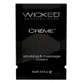 Крем для массажа и мастурбации Wicked Stroking and Massage Creme - 3 мл. - Wicked - купить с доставкой в Саранске