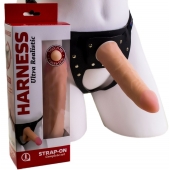 Страпон Харнесс из трусиков и насадки-фаллоса - 17,5 см. - LOVETOY (А-Полимер) - купить с доставкой в Саранске