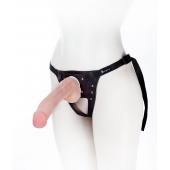 Податливый фаллос на трусиках Harness - 20,5 см. - LOVETOY (А-Полимер) - купить с доставкой в Саранске