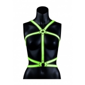 Портупея Body Harness с неоновым эффектом - размер L-XL - Shots Media BV - купить с доставкой в Саранске