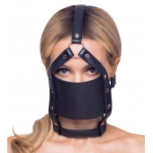 Черный намордник с кляпом-шаром Head Harness With A Gag - Orion - купить с доставкой в Саранске