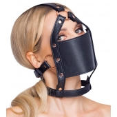 Черный намордник с кляпом-шаром Head Harness With A Gag - Orion - купить с доставкой в Саранске