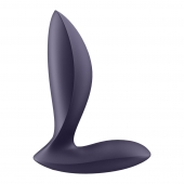 Фиолетовый анальный вибростимулятор Power Plug - Satisfyer - в Саранске купить с доставкой