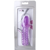 Фиолетовая насадка, удлиняющая половой член - 13,5 см. - Toyfa Basic - в Саранске купить с доставкой