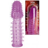 Фиолетовая насадка, удлиняющая половой член - 13,5 см. - Toyfa Basic - в Саранске купить с доставкой