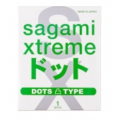 Презерватив Sagami Xtreme Type-E с точками - 1 шт. - Sagami - купить с доставкой в Саранске