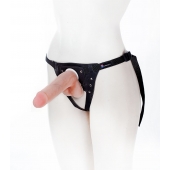 Страпон с поясом Harness - 19 см. - LOVETOY (А-Полимер) - купить с доставкой в Саранске