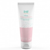 Лубрикант на водной основе Vibe Sensation с клубничным вкусом и легким вибрирующим эффектом - 50 гр. - INTT - купить с доставкой в Саранске