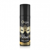 Съедобный гель Dual Vibe Pina Colada с эффектом вибрации и вкусом коктейля пина колада - 15 мл. - ORGIE - купить с доставкой в Саранске