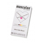 Ультрапрочные презервативы Masculan Ultra Safe Black - 10 шт. - Masculan - купить с доставкой в Саранске