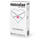 Ультрапрочные презервативы Masculan Ultra Safe Black - 10 шт. - Masculan - купить с доставкой в Саранске