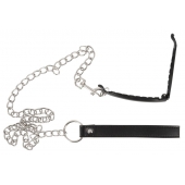 Зажим для половых губ с поводком Pussy Clamp With A Leash - Orion - купить с доставкой в Саранске