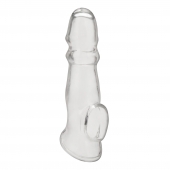 Прозрачная насадка для пениса Girthy Penis Enhancing Sleeve Extension - 17,1 см. - BlueLine - в Саранске купить с доставкой