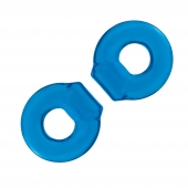 Комплект из двух колец для пениса 2-Pack Ultra-Stretch Stamina Endurance Ring - BlueLine - в Саранске купить с доставкой