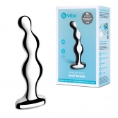 Стальной анальный фаллоимитатор для простаты Stainless Steel Anal Beads - 13 см. - b-Vibe - в Саранске купить с доставкой
