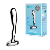 Стальной стимулятор простаты Stainless Steel Prostate Plug - 11,5 см. - b-Vibe - в Саранске купить с доставкой
