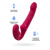 Малиновый безремневой страпон Lapis - 23 см. - Lovense - купить с доставкой в Саранске
